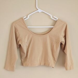 16" Pit-to-pit Yamuna Nude Crop Top Shirt